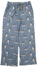 Siberian Husky Unisex Lightweight Cotton Blend Pajama Bottoms- X-Large