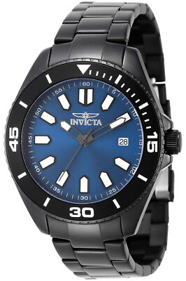 Invicta 46320 Herrenuhr Blau Stahl