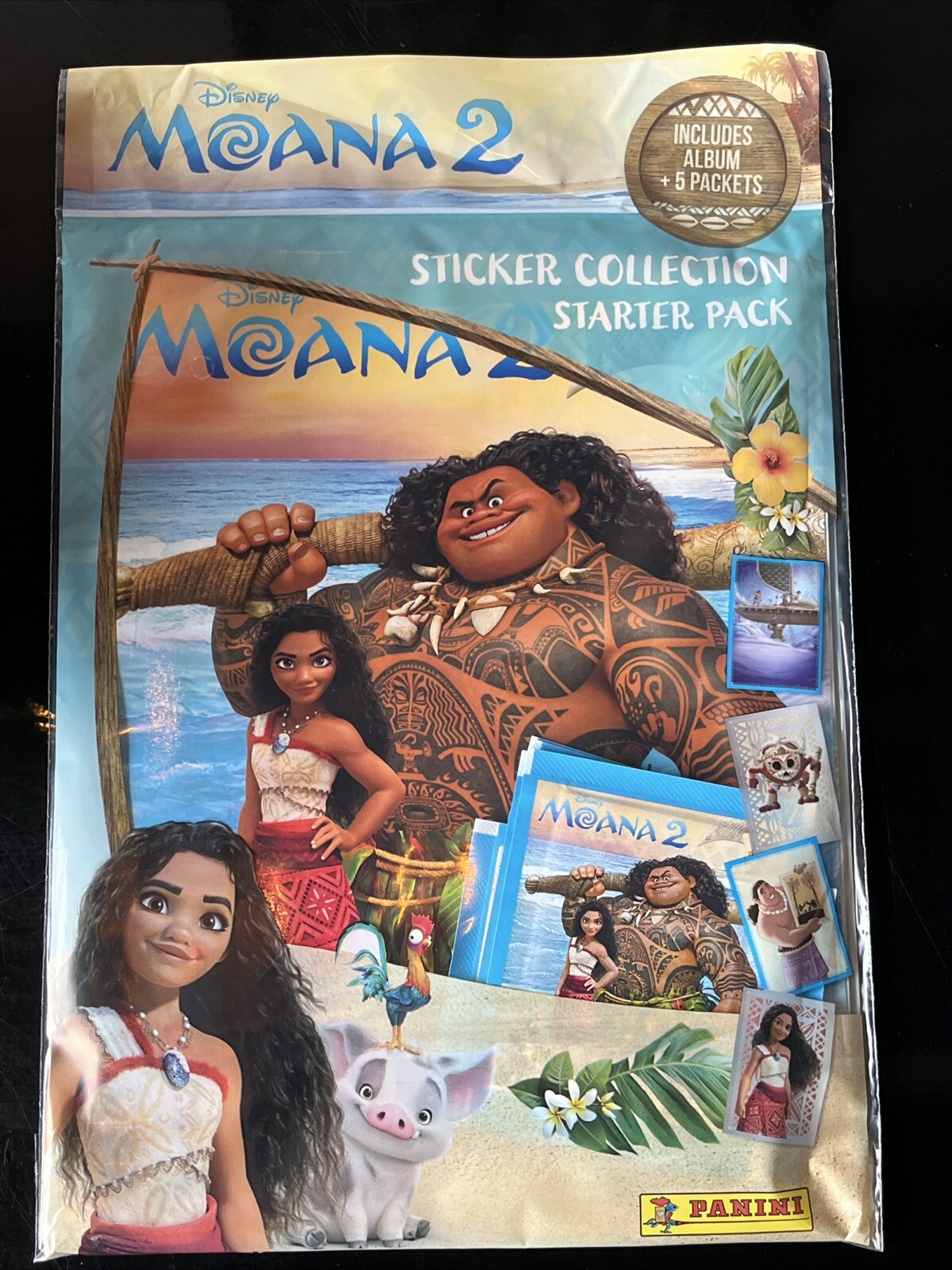 MOANA 2 DISNEY PANINI STICKER ALBUM 2024 NEW SEALED