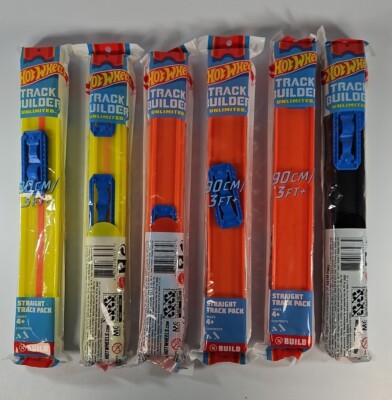 6 Packs - Hot Wheels Track Builder Packs - 18ft Of New Track