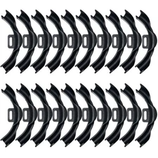 20 Pack 1/2" Plastic PEX Pipe 90 Degree Bend Support with Mounting Plate