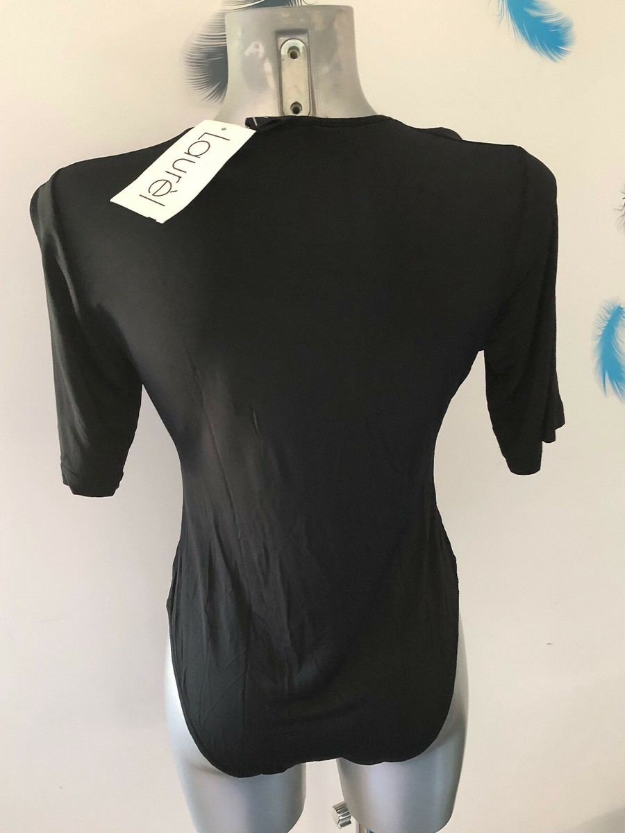 Body Satiné Marron LAURÈL – Taille 36/38, Neuf Avec étiquettes, Valeur 69€