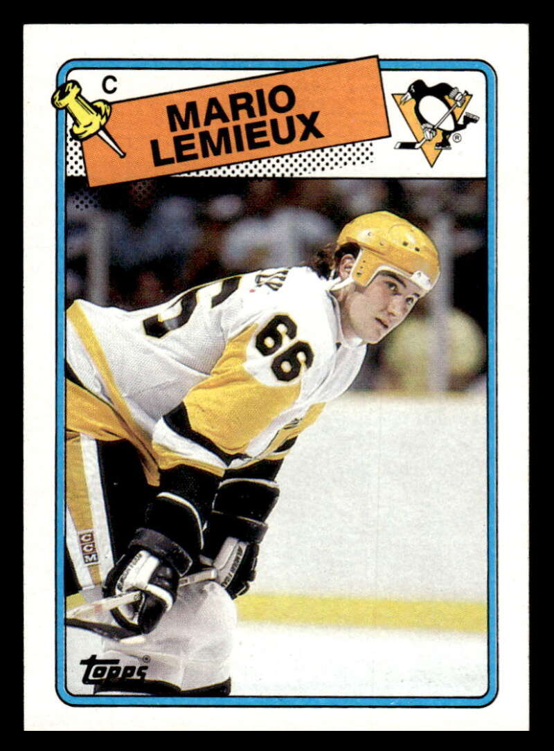 1988 Topps Mario Lemieux Pittsburgh Penguins 1 EX-MT XX9974