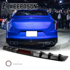 For Cadillac CT4 CT5 Rear Bumper Diffuser Splitter Reflective Strip Tail Light