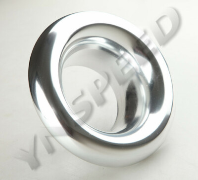 US STOCK Velocity Stack 4'' inch Short Ram Air Intake Turbo Horn Aluminum Silver