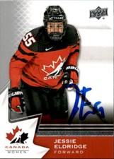 Jessie Eldridge Signed 2020 Upper Deck Canada Women Card PWHL New York Sirens