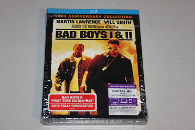 Bad Boys I & II, Blu-Ray 20th Aniversary Collection, NEW & SEALED,Will Smith