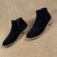 Seven 7 Cisco Kid Ankle Boots Booties Suede Vegan Leather Women's Size 7