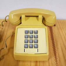 Bell System Western Electric Touchtone Phone Gold Yellow