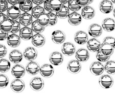 100 Sterling Silver Small 2mm Round Beads with 0.9mm Hole Anti Tarnish Coating