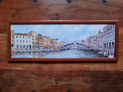 Rialtobrücke Venedig von Bruna Cerutti Felugo. Gerahmter Druck 