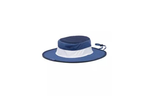 Columbia PFG Backcast Booney Full Brimmed Hat Blue UPF 50 Size Youth L/XL New - Picture 2 of 7