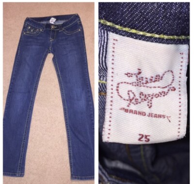 VINTAGE True Religion Joey Super T Yellow Stitch Flare Denim Jeans