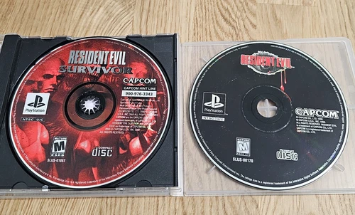 Resident Evil 1 And Survivor PS1 Sony PlayStation 1 Disc Only