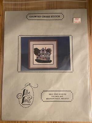 Idle Time Designs Victorian Sampler House Cross Stitch Chart