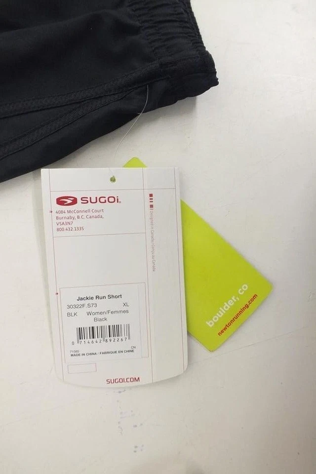 Pantalón Corto Sugoi Newton Running Boulder CO Jackie Run Negro Talla XL NUEVO Envío Rápido Foto 3 de 4