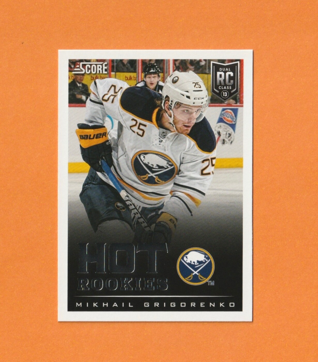2013-14 Score Hockey MIKHAIL GRIGORENKO Rookie #643 Buffalo Sabres