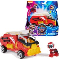 Paw Patrol Figurenset Marshall Fahrzeug Rotes Feuerwehrauto Licht Sound