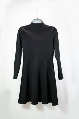 h&m black fit and flare dress H&M Black Basic Stretch DRESS Fit and Flare S Misses EUC