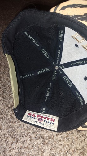 Zephyr Embroidered BRIMS Stripes Under the Visor Adjustable Snapback Hat OS Rare - Picture 8 of 10