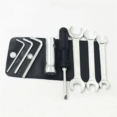 8 Pcs Universal Motorcycle Spark Plug Screwdriver Spanner Wrench Socket Tool Kit