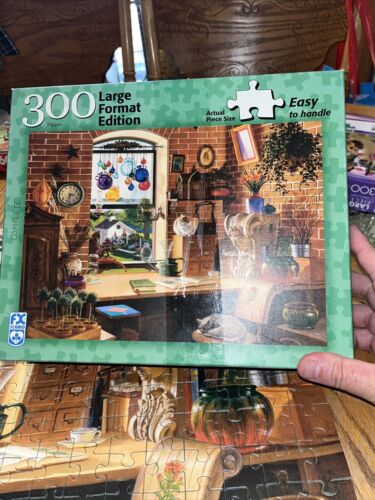 Schmid Großformat 300 Teile Puzzle Zimmer mit Aussicht Katzen 2005 David Henderson