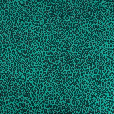 GRÜN LEOPARD TRIKOT STRETCH STOFF PUNK TIER T-SHIRT MATERIAL 62 ZOLL BREITE