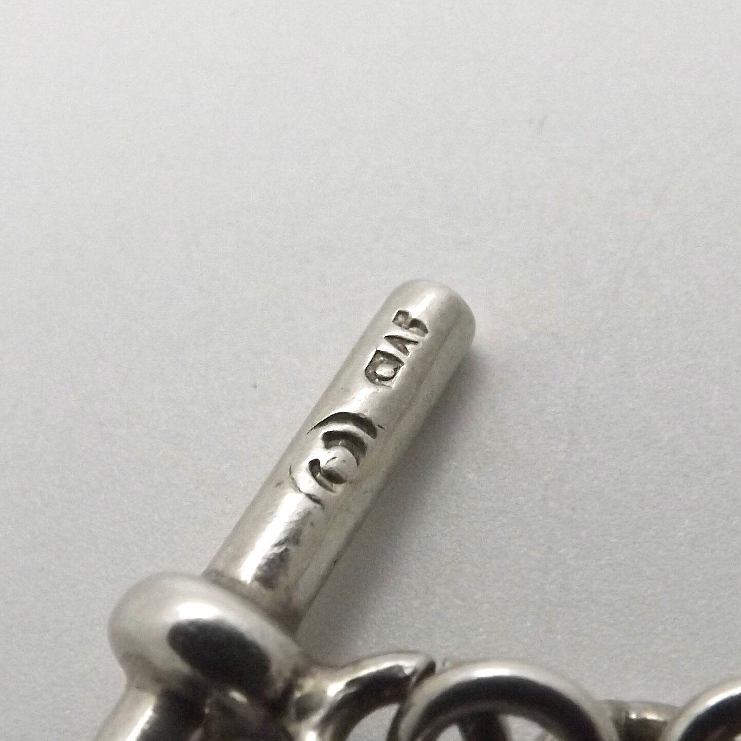 Sterling Silver Open Square Cable Link Toggle Bra… - image 6