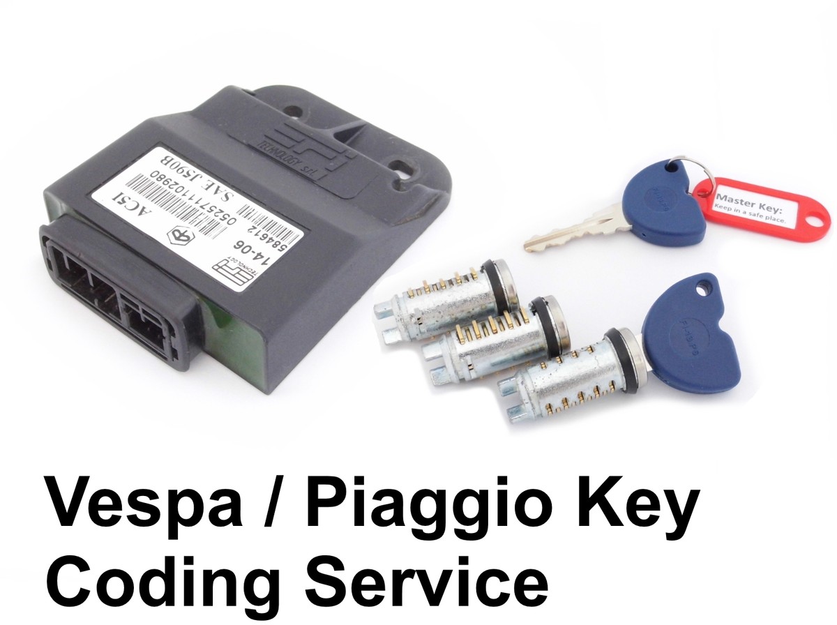Vespa Piaggio ET4, Liberty, LX 125 CDI Key Chip Coding Service