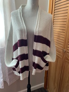 cream colored knit cardigan