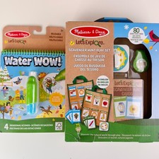 Melissa and Doug Let's Explore Scavenger Hunt Water Wow Box Wear BIN11