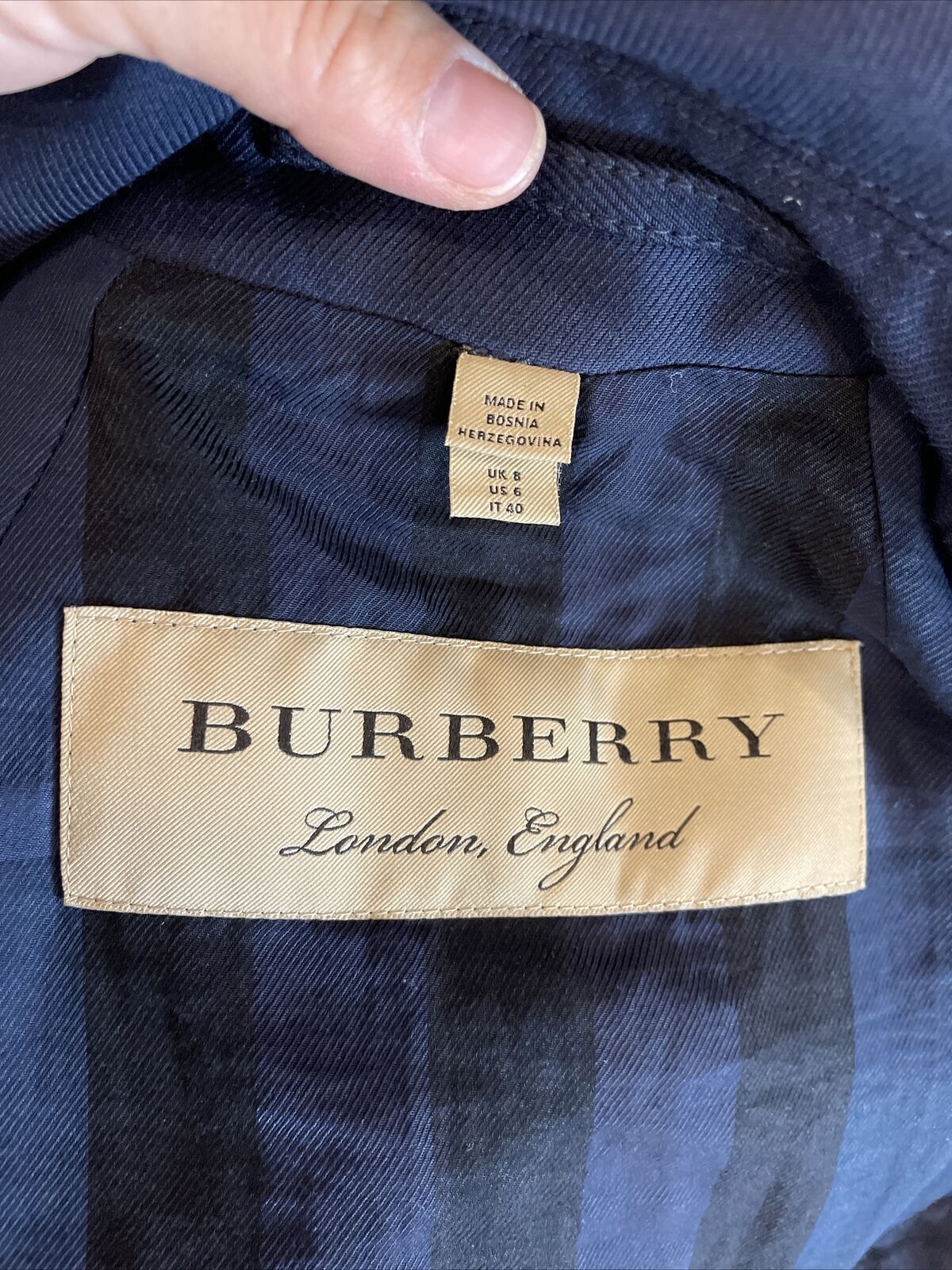 Burberry drumfield twill coat Size 6 - image 9