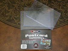 3 Postcard Holder BCW Protector Toploader Rigid Sleeves  5 7/8 x 3 3/4 Vinyl