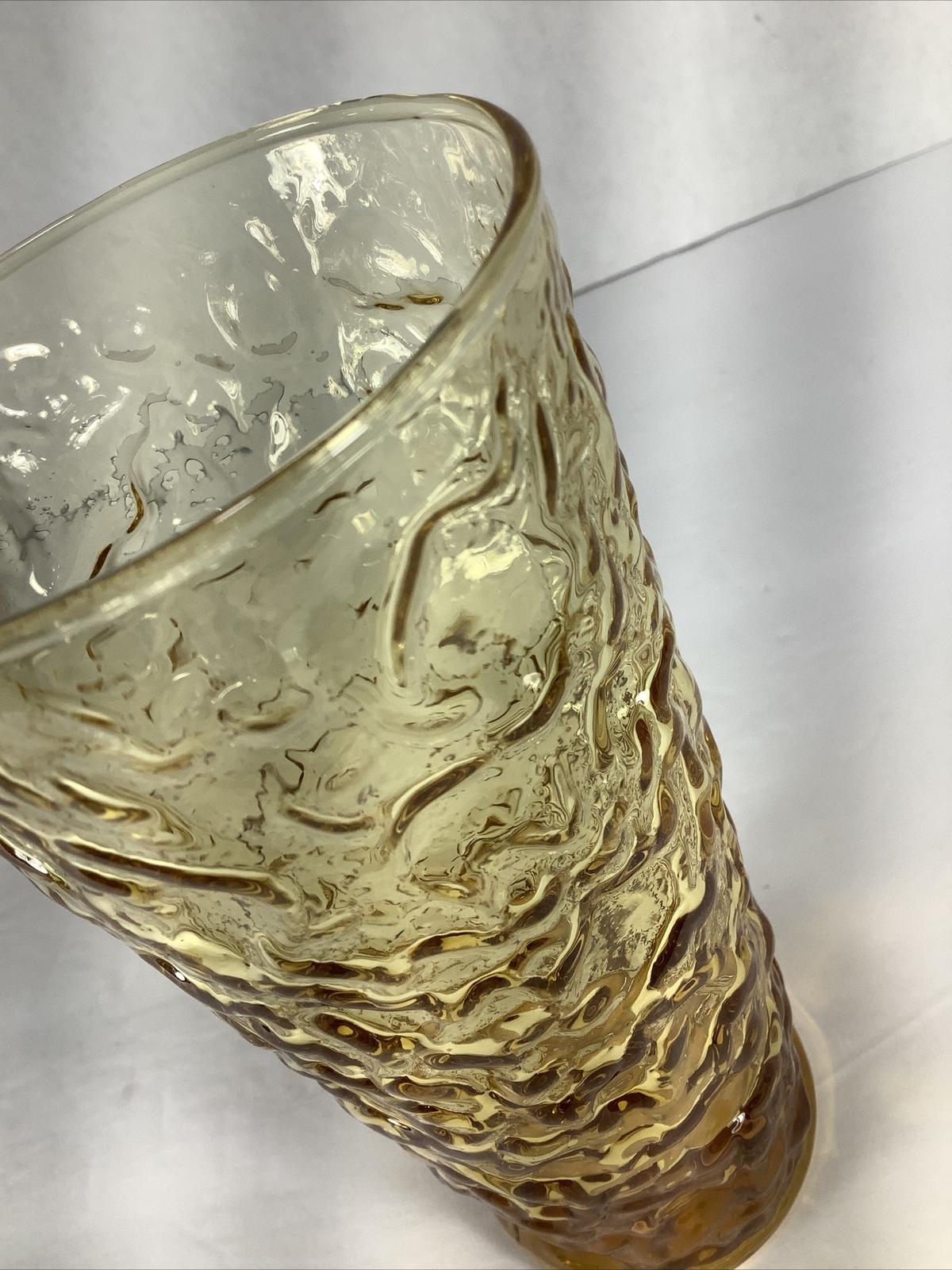 Vintage Anchor Hocking Lido Milano Bumpy Glass Tumbler~ 14oz Amber | eBay