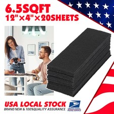 20x 4"x12" Activated Carbon Sponge Fume Filter Impregnated Charcoal Sheet Pad 0.70 per gallon