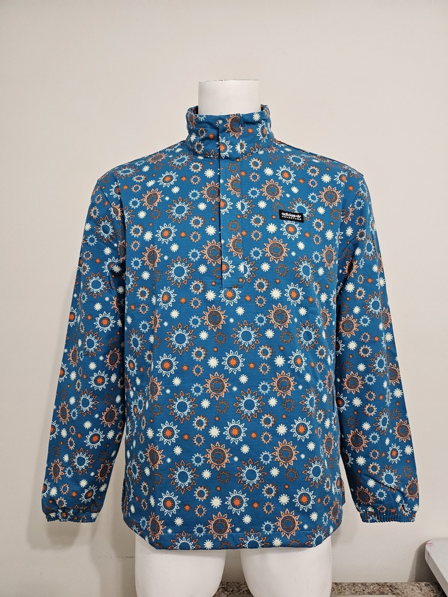春 adidas Performance Printed Quarter-Zip - Orange | Free Shipping