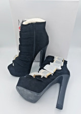 ELLE MES SHOES D'AMOUR VIXEN BUCKLE PLATFORMS IN BLACK UK 7  -  Shoe Shelf