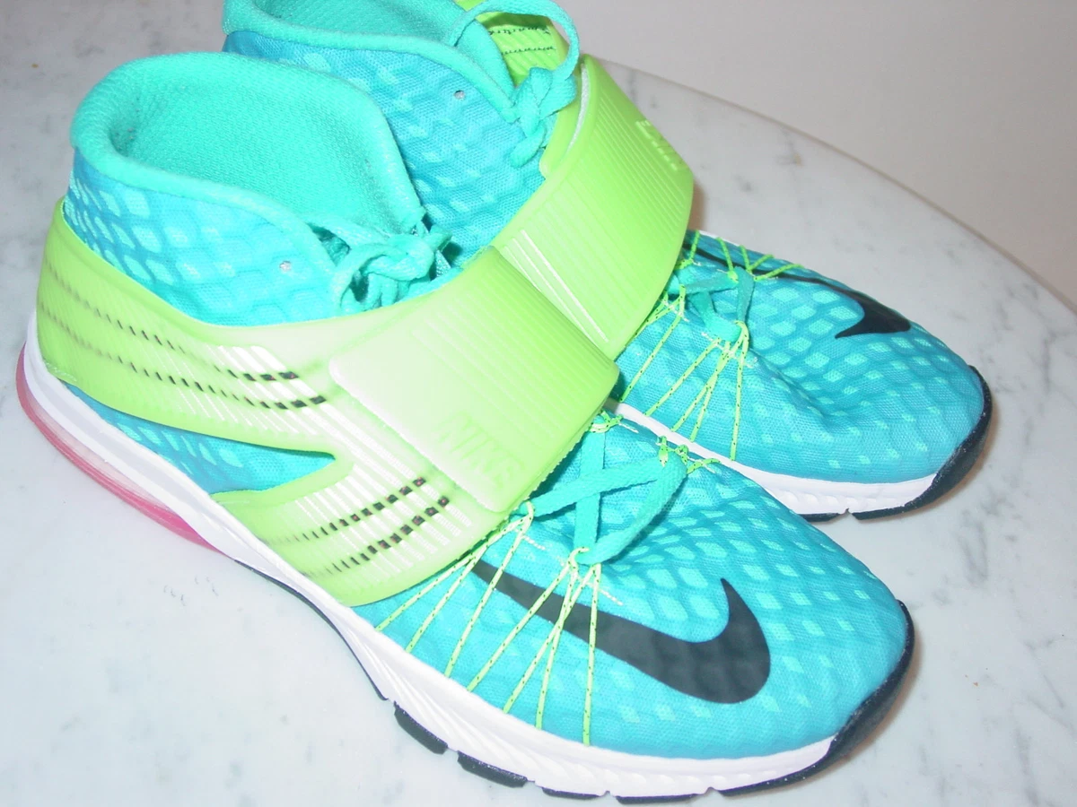 2015 Nike Zoom Train Toranada Blue/Electric Green/Pink Blast Shoes! Size 8 | eBay