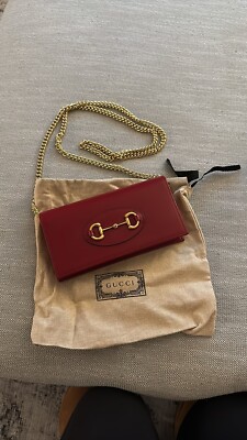 Gucci Horsebit 1955 Crossbody Wallet with Chain
