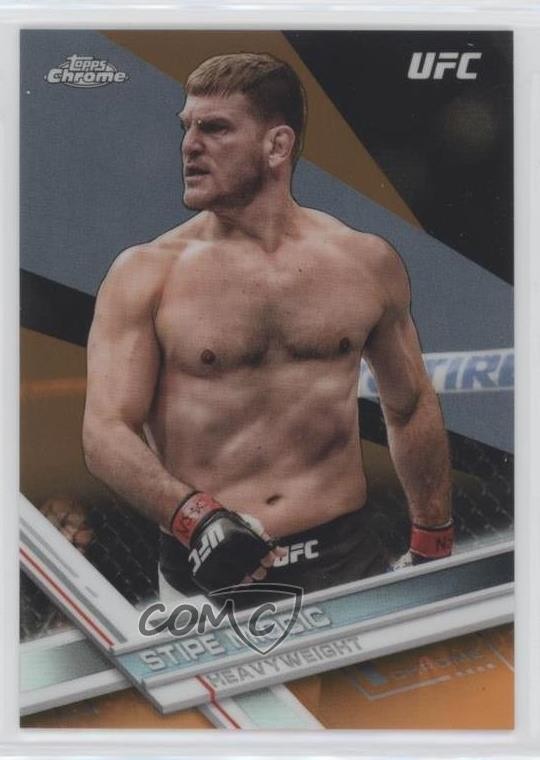 2017 Topps Chrome UFC Orange Refractor /25 Stipe Miocic #19 3b3