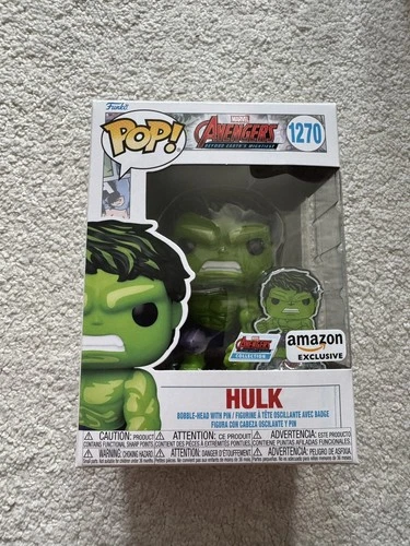 Funko Pop! Marvel: Hulk #1270 Amazon Exclusive Vinyl Figure W/ Protector