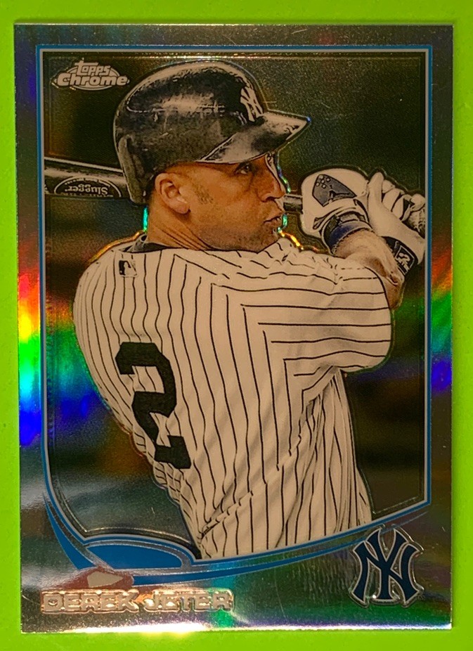 DEREK JETER 2013 TOPPS CHROME 10 REFRACTOR 🔥 