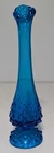 Vintage Fenton Glass Cobalt Blue Hobnail Swung Bud Vase