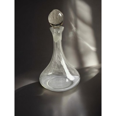 Vintage Glasboden Karaffe mit Stopfen