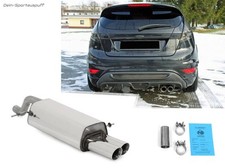 Fox Sportauspuff Ford Fiesta MK7 JA8 inkl. Sport 1.0l Ecob.+1.4l ab 2008 2x80mm