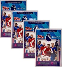 2026-27 Topps Flagship Premier League Factory Sealed Soccer Value Box Lot of 4!