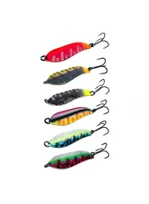 Iron Wolf Pulsar 22g brass spoon lure for salmon pike zander UV holo