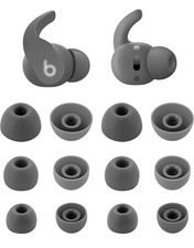 20 Pcs Universal Premium Replacement Silicone Dark Gray Ear Tips
