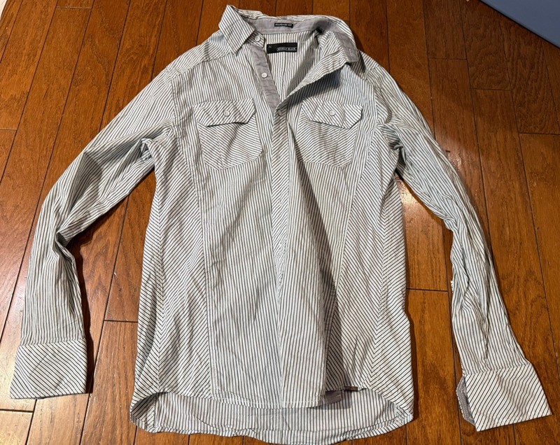 BKE Buckle Black Shirt Mens Medium Button Down Athletic Fit Preppy 