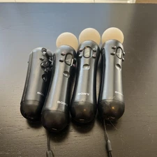 Sony PlayStation Move Motion Controller - 2 Black Set Of Two,Ps3 Ps4 Ps5 